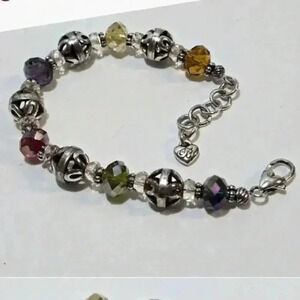 Brighton Multi Colored Crystal Beaded Bracelet